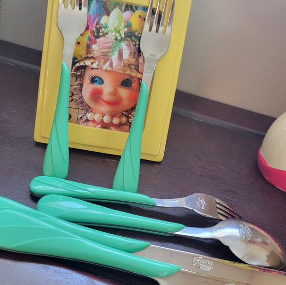 Fiesta Sea Mist Flatware ~ Swirl ~ 6 Pieces ~ Post-86 ~ Collectible - Picture 16 of 16